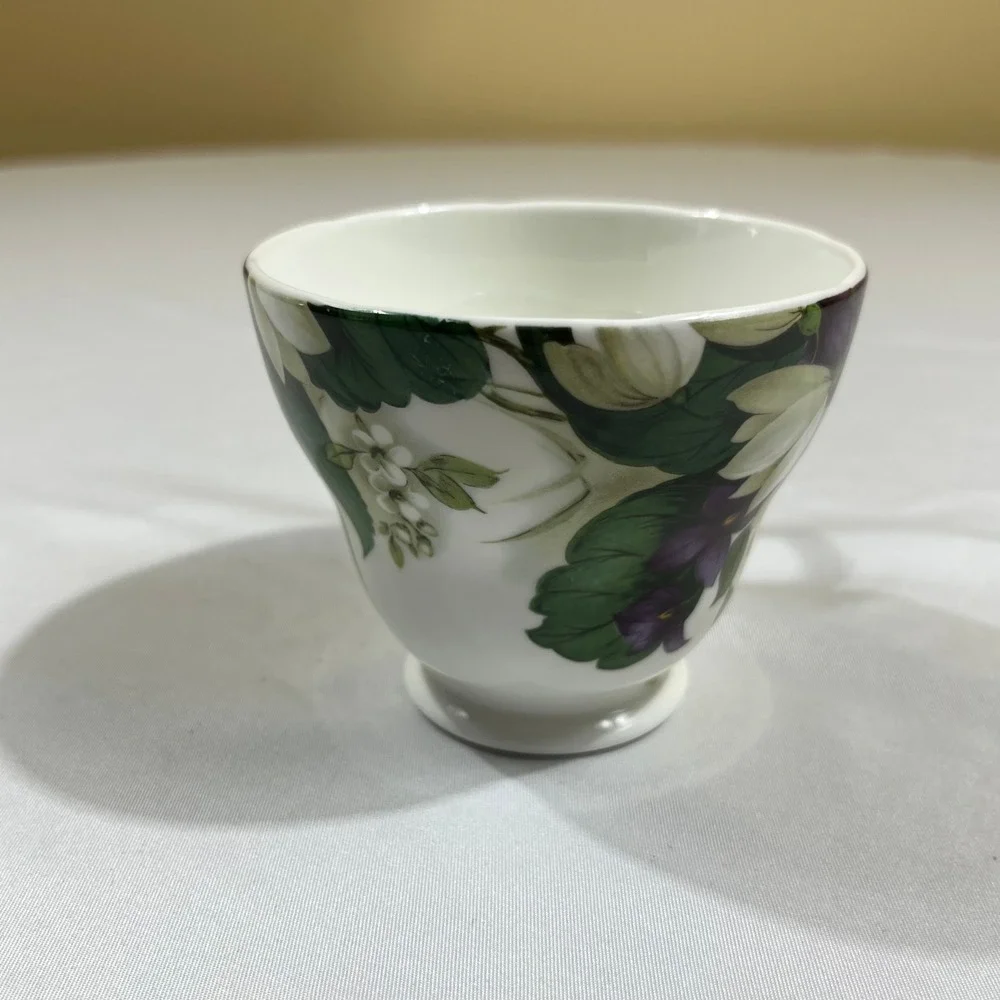 Sadler Tea Cup Saucer Set Multicolor Floral Wellington Bone China